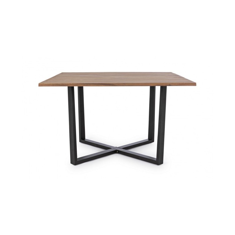 Tavolo Helsinki antracite-naturale 130x130 cm - Samnite