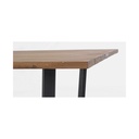 Tavolo Helsinki antracite-naturale 130x130 cm - Samnite