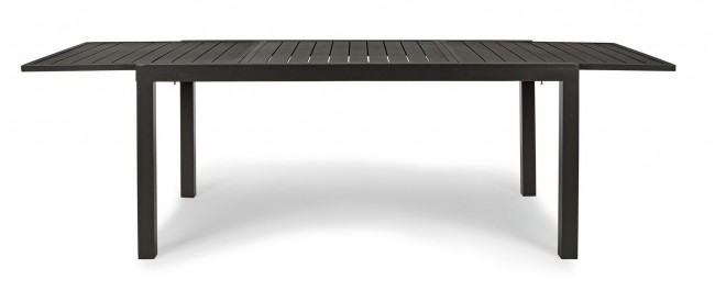 Tavolo allungabile antracite in alluminio stile classico cm 160-240x90 - Samnite