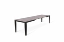 Tavolo allungabile antracite-nero 80 cm x 130- 290 cm H. 76 cm - Samnite