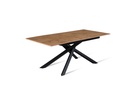 Tavolo allungabile cemento grigio - nero 90 cm x 140- 190 cm H. 76 cm - Samnite
