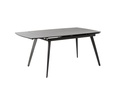 Tavolo allungabile con top in ceramica grigio antracite 140/170/200x90x76h cm - Samnite