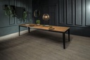 Tavolo allungabile rovere-nero 80 cm x 130- 290 cm H. 76 cm - Samnite