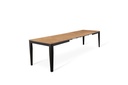 Tavolo allungabile rovere-nero 90 cm x 156- 316 cm H. 76 cm - Samnite