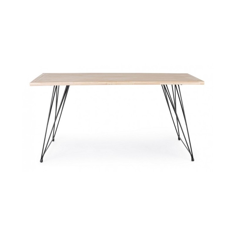 Tavolo design industrial in legno DISTRICT 160x90x h76 cm - Samnite