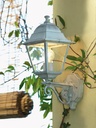 Testa-palo in alluminio pressofuso con diffusori in vetro trasparente, diametro 60 mm, altezza max lampada 170mm, alimentazione 230 V ~ 50 Hz, potenza massima lampade 60W biancoargento - Samnite