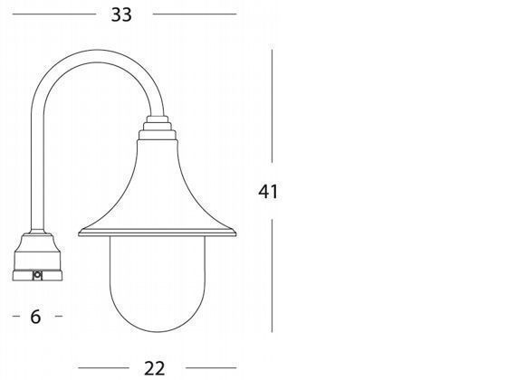 Testa-palo in termoplastico trasparente, diametro 60mm, altezza max lampada 150mm, IP43 nero - Samnite