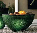 Vaso in resina verde 80x80x45h cm - Samnite