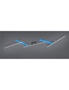 Arvin plafoniera led bacchette orientabili nera retro-illuminata rgb con telecomando multifunzione l. 245cm Moderno LED