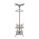 Attaccapanni in acciaio Marrone tre ripiani Marrone MELANIE 55x46x h170 cm