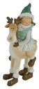Bambina su renna nco-6002 cm. 10,5 x 8 h 19,5