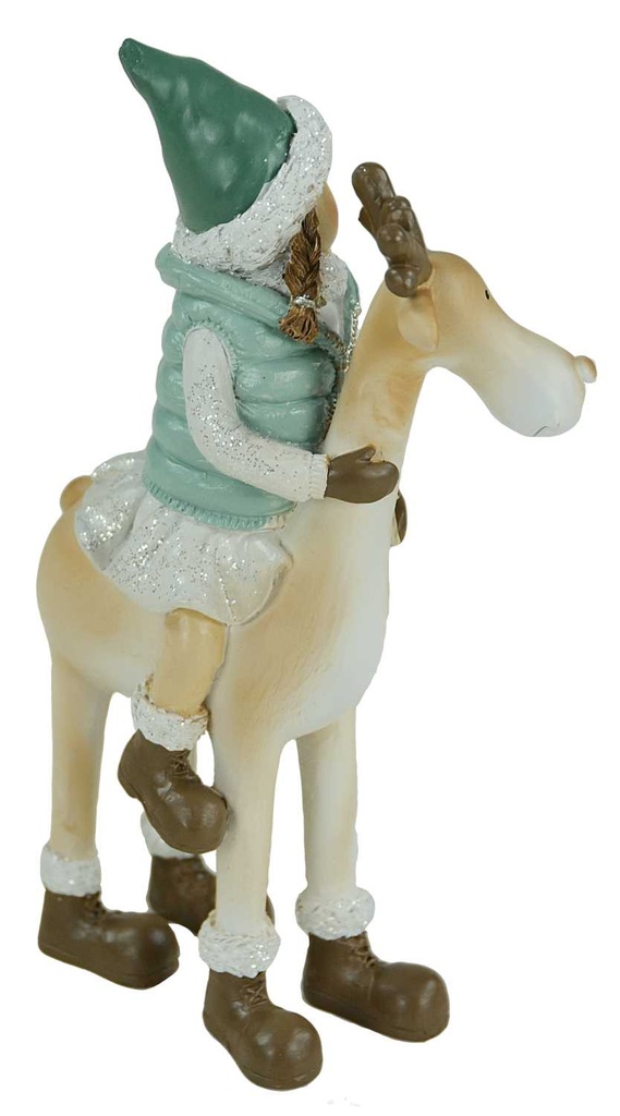 Bambina su renna nco-6002 cm. 10,5 x 8 h 19,5
