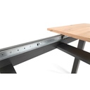 Tavolo moderno salotto cucina  allungabile quercia cm 160/200 x 90