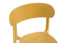 2x Sedia in polipropilene senape 48x52x77,5h cm
