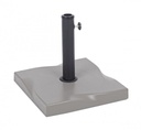 Base ombrellone quadrata cemento Salonicco 25 kg  cm 44,5 x 44,5 x 37,5