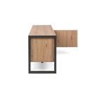Base porta tv quercia antracite cm 160 x 55 x 40 h