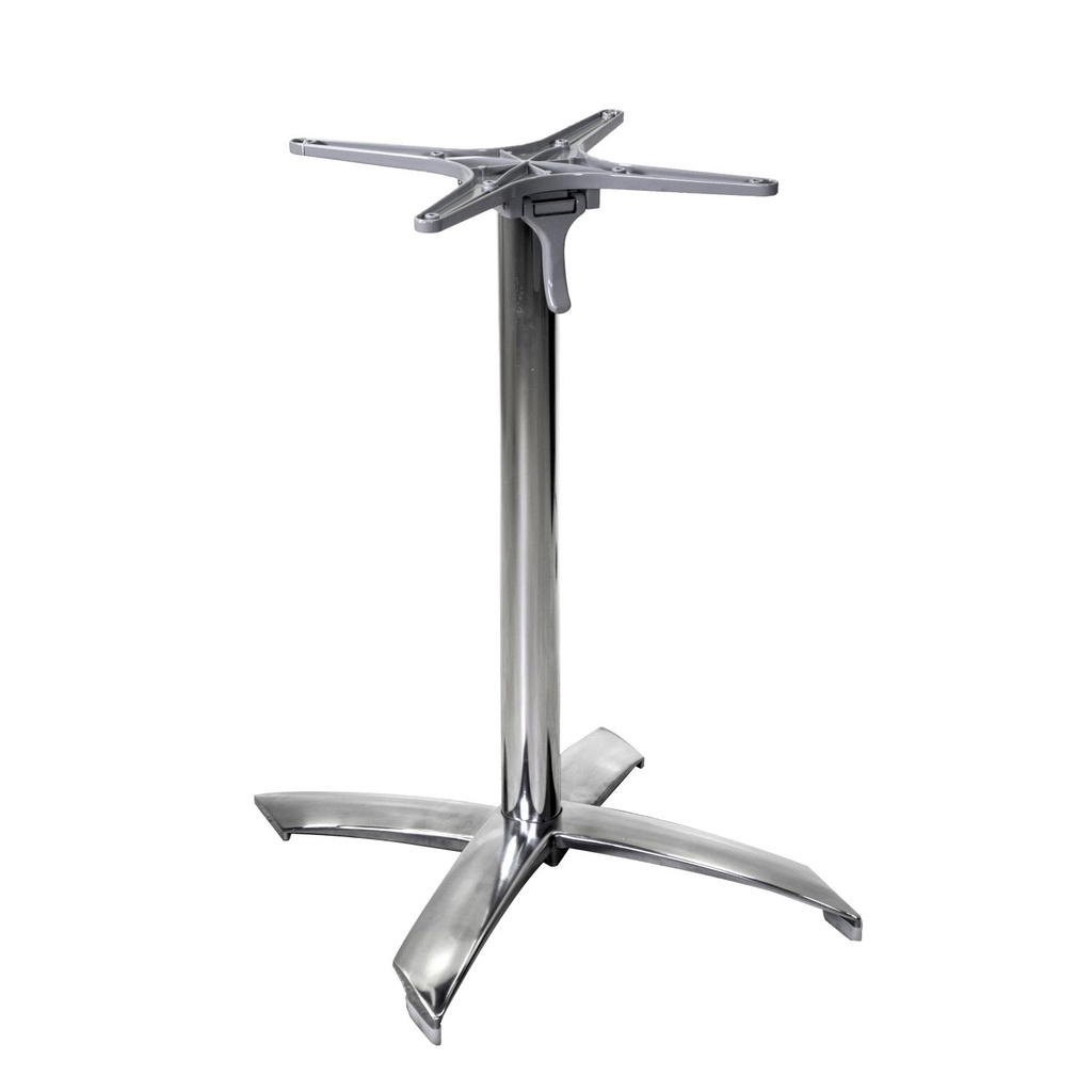 Base tavolo alluminio grigio ribaltabile