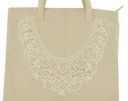 Borsa decoro pizzo fy-1533 cm. 44,5 x 11 x 54,5