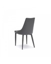 2x Sedia in similpelle grigio scuro Myriam STS