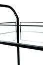 Carrello portabevande in metallo nero 40x72x83h cm