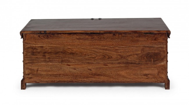 Cassapanca Jaipur decorativa legno noce