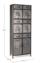 Cassettiera Store 2 ante e 10 cassetti stile industrial