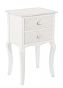Cassettiera legno bianco 2 cassetti Clorine cm 41 x 33,5 x 68