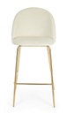 2x Sgabello bar carry bianco in velluto stile atmosphere