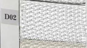 Polyester drawer w-metal handles1-7white cm38x28h21