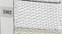 Polyester drawer w-metal handles1-7white cm38x28h21