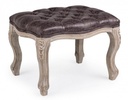 Sgabello dark in tessuto stile classico