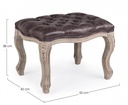 Sgabello dark in tessuto stile classico