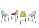 2x Sgabello in Tessuto 46cm x 49cm H. 97cm