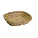 Rectangular natural rush basket cm24xh5x21