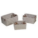 Rectangular fabric basket 1-3 cm38x28h19