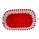 Cesta vimini rosso rettangolare cm46x36h13