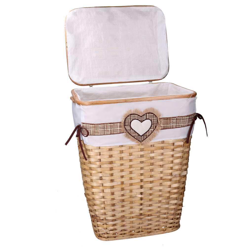 Arturo rectangular rattan basket cm45x31h54