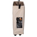 Cestone tessuto beige pieghevole cm 39x19,5h58