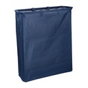 Cestone tessuto sacco blu rettangolare pieghevole cm55x19h66