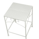 Colonnina metallo milena 1-3 quadra bassa bianco cm 30x30h43