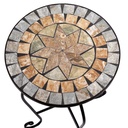 Colonnina mosaico in metallo Urbino