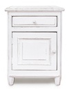 Comodino rustico Colette 1 anta e 1 cassetto sx
