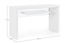 Consolle 2P Line Wood Bianco 120X40