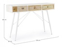 Consolle 3 cassetti Eloise in legno nobilitato
