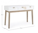 Consolle 3 cassetti Folium 110x40x78h cm