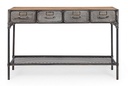 Consolle Store 4 cassetti 1 ripiano in stile industriale