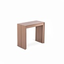 Consolle allungabile antigraffio in mdf laccato tortora 90x42,5/302,5x76h cm 