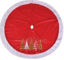 Copribase albero tessuto con alberi rosso cmø120