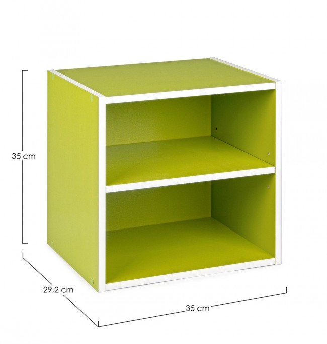 Cubo C-Mensola Composite Verde