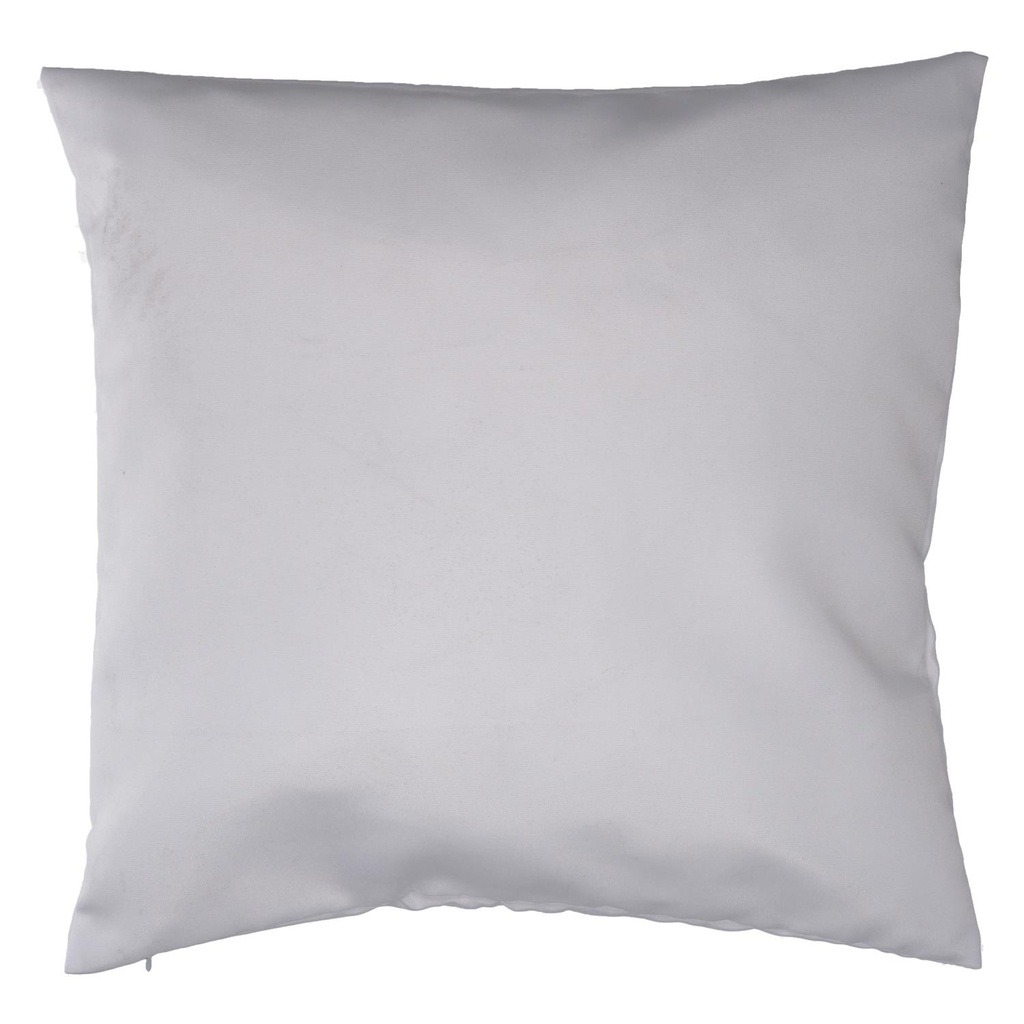 Cuscino tessuto con scritte rosso cm43x43h12